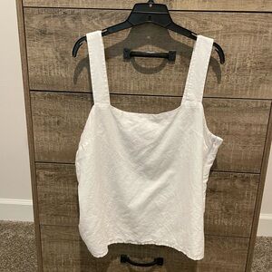 J. Crew Factory linen blend sleeveless top
